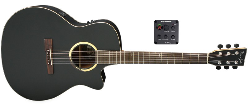 VGS Guitare Electro-Acoustique Bayou Series B-20 CE noir satin