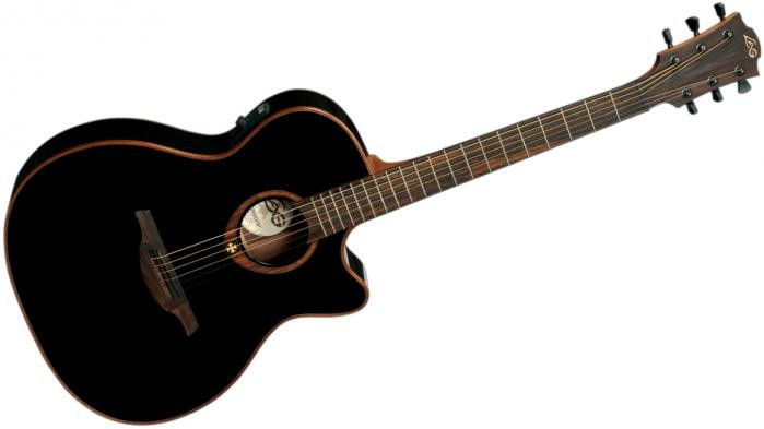 Vente de la guitare LAG Tramontane T100 DCE BLK : un instrument au son puissant